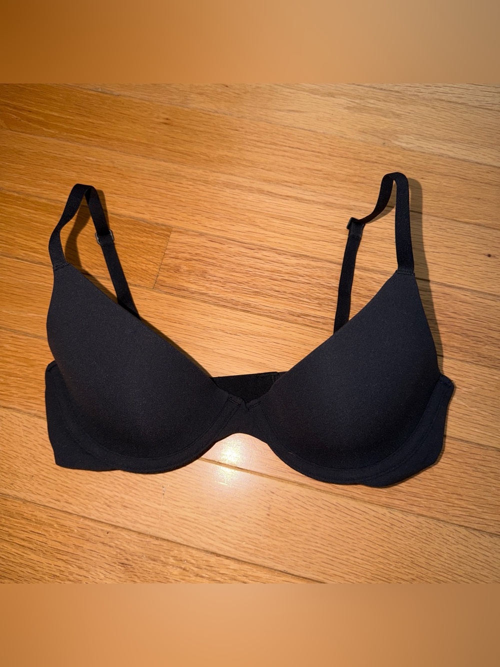 SKIMS Black Smooth T-Shirt Bra